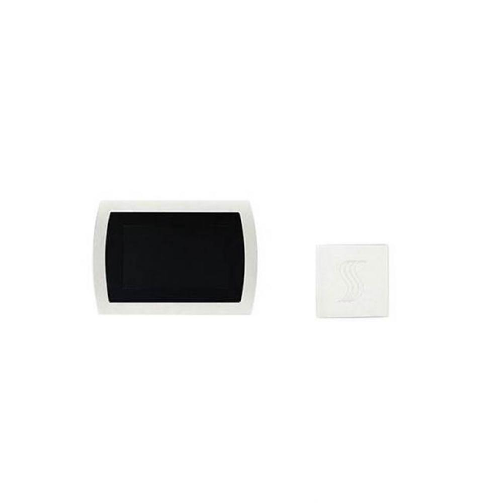 Signatouch Control Trim Upgraded and Steam Head Kit Square White