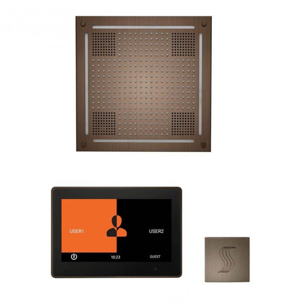 The wellness Hydrovive Steam Package with 10'' ThermaTouch Square