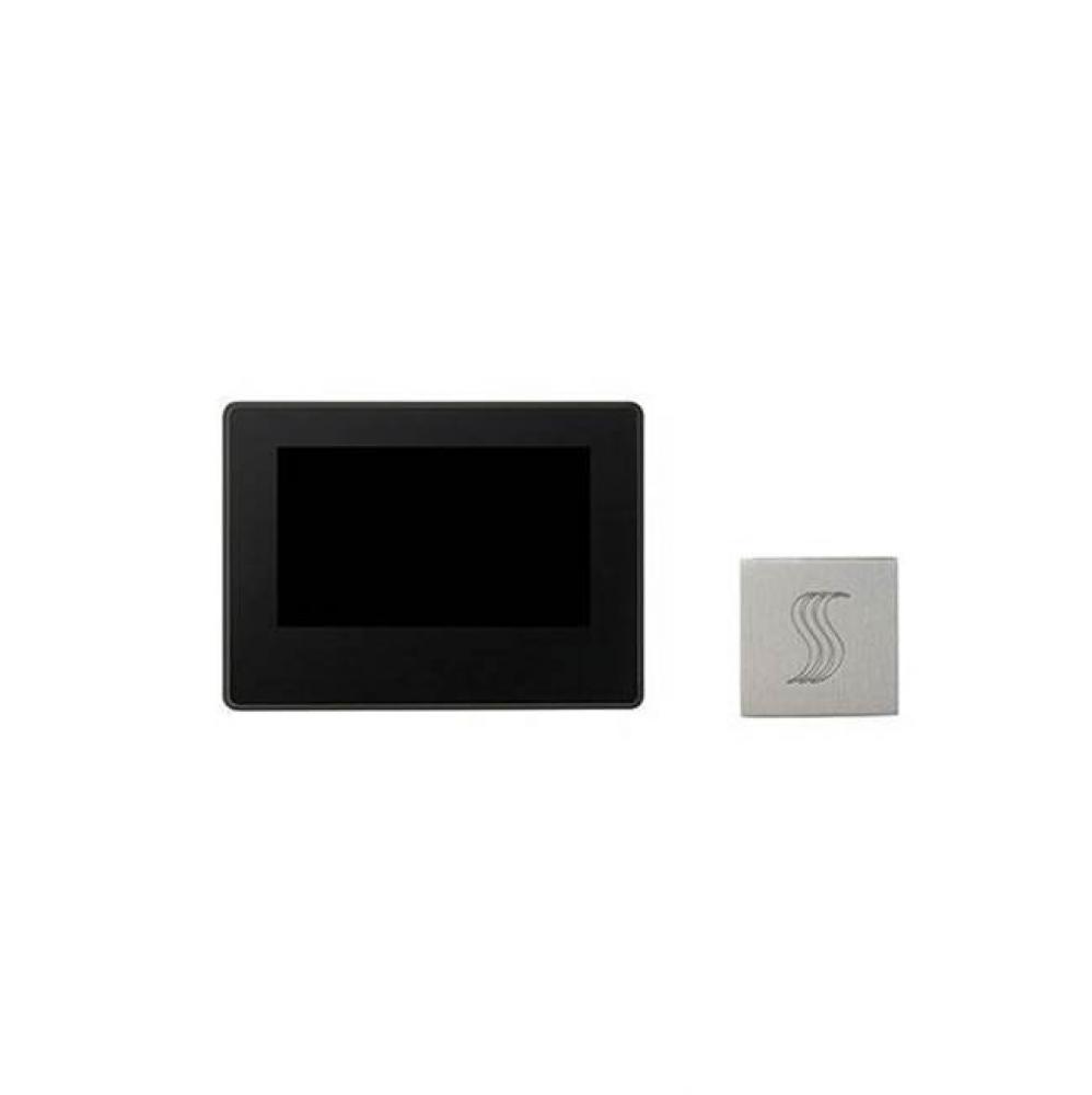 ThermaTouch 7'' Control and Steam Head Kit Square