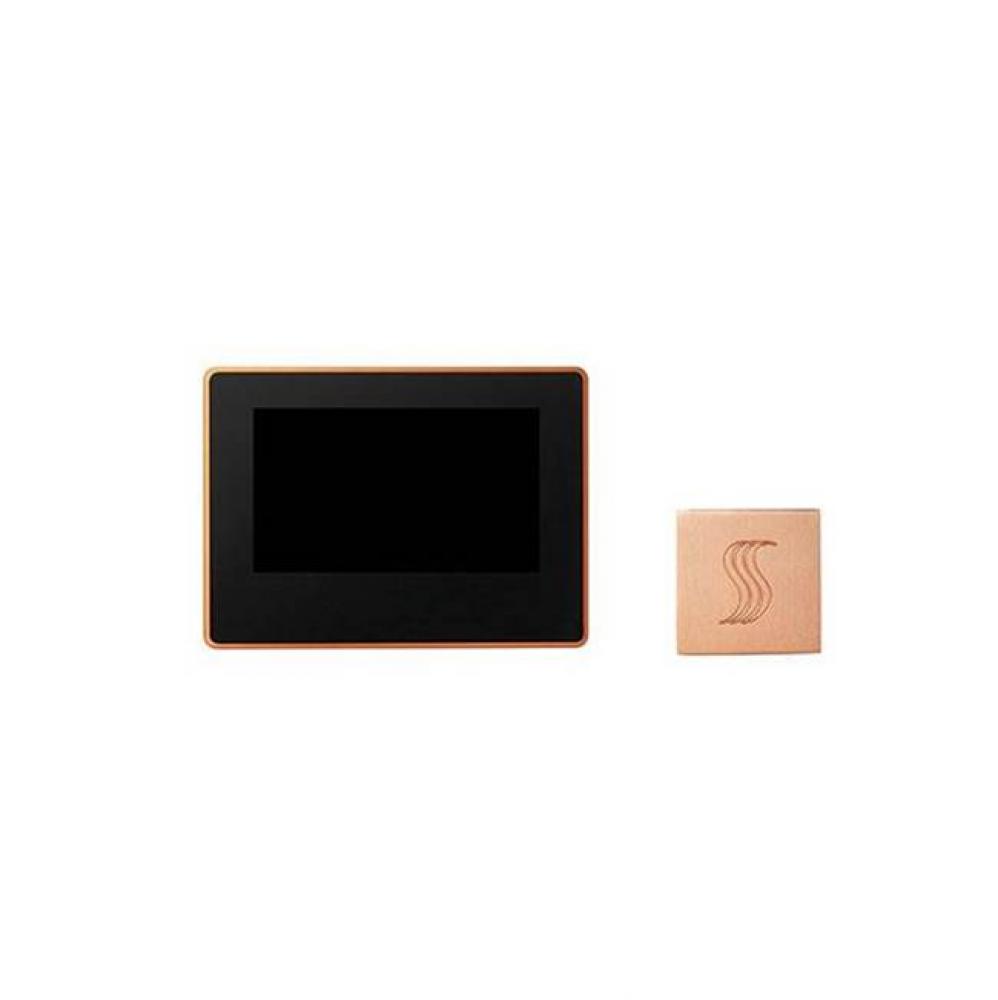 ThermaTouch 7'' Control Kit Trim Upgraded Square Copper