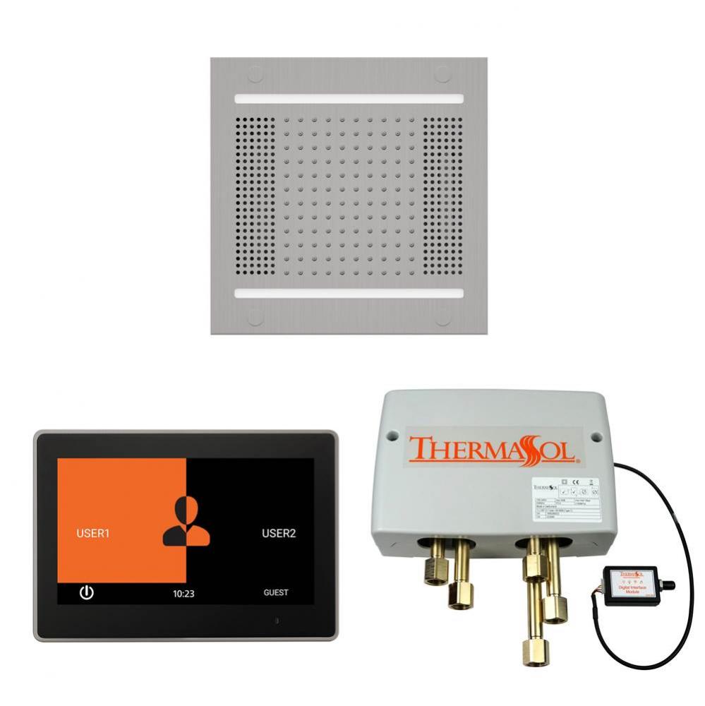 The Wellness Hydrovive14 Shower Package with 10'' ThermaTouch Square
