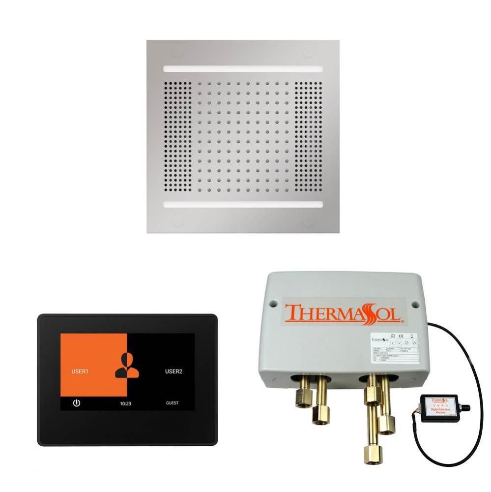 The Wellness Hydrovive14 Shower Package with 7'' ThermaTouch Square