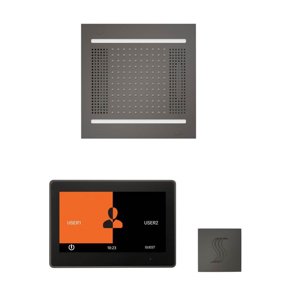 The wellness Hydrovive14 Steam Package with 10'' ThermaTouch Square