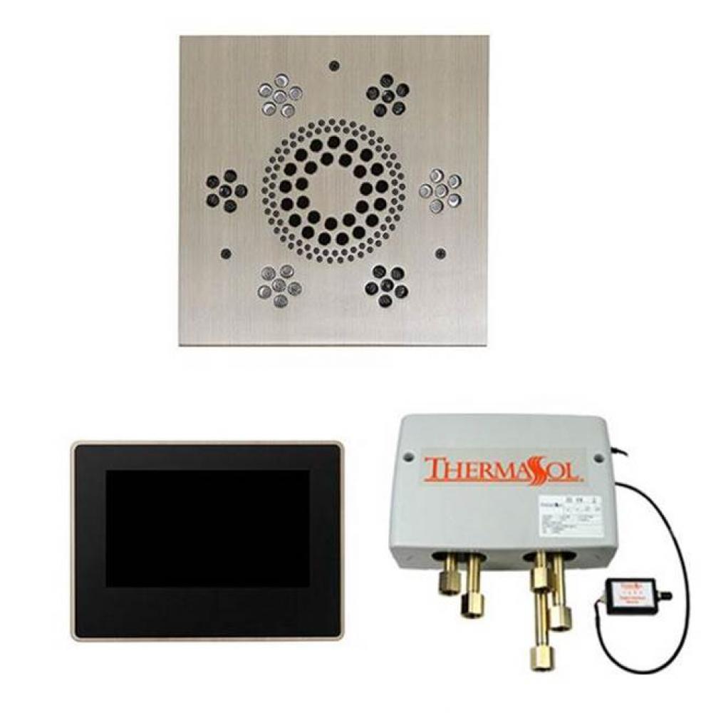 The Wellness Shower Package with 7'' ThermaTouch Trim Upgraded Square Antique Nickel