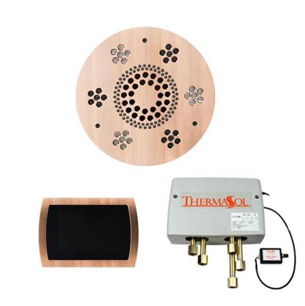 The Wellness Shower Package with SignaTouch Trim Upgraded Round Antique Copper
