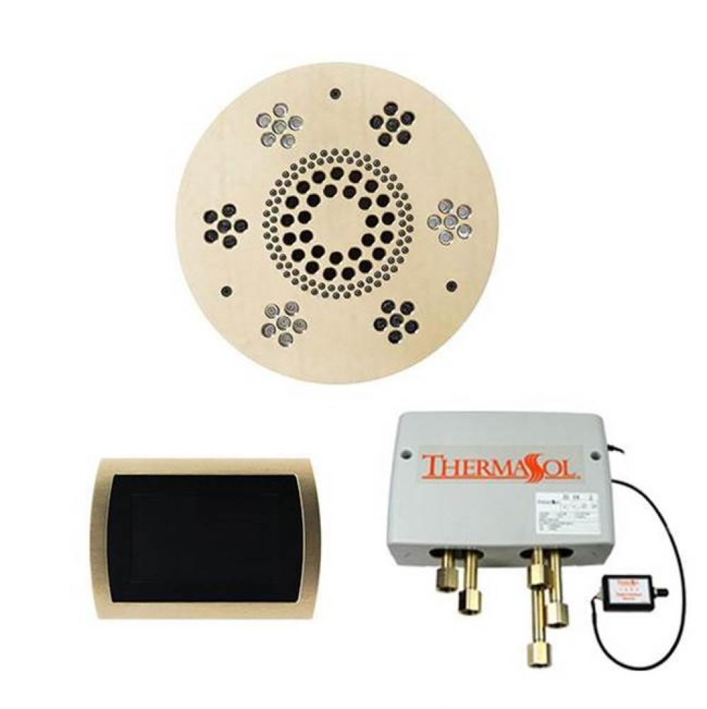 The Wellness Shower Package with SignaTouch Trim Upgraded Round Satin Brass