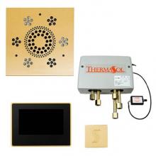 Thermasol TWP7US-PG - The Total Wellness Package with 7'' ThermaTouch Trim Upgraded Square Polished Gold