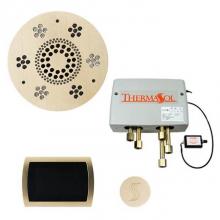 Thermasol TWPSUR-SB - The Total Wellness Package with SignaTouch Trim Upgraded Round Satin Brass