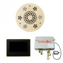 Thermasol WSP7UR-PB - The Wellness Shower Package with 7'' ThermaTouch Trim Upgraded Round Polished Brass