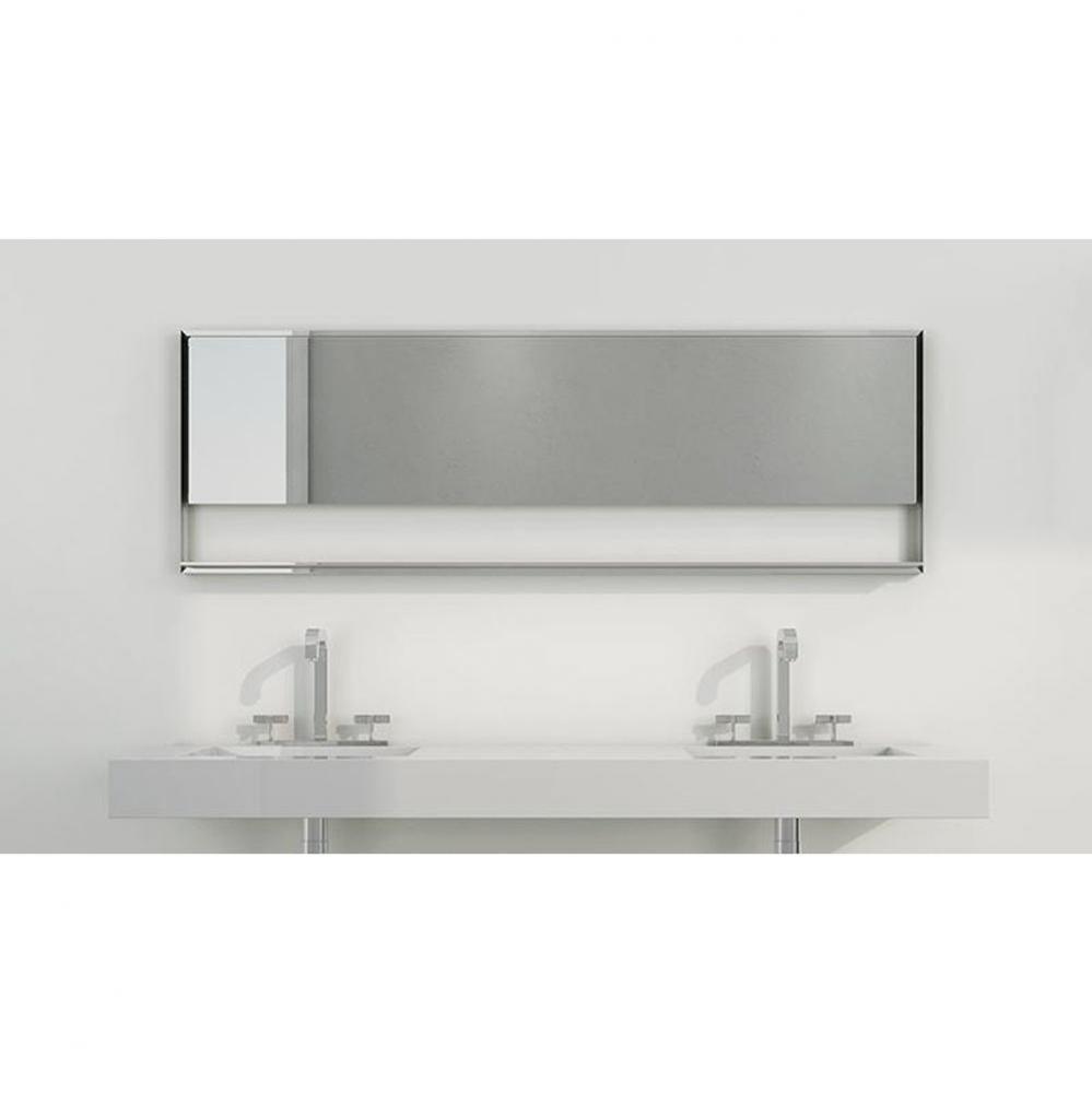 Mirror - ''C'' - 19 H X 58 W - Stainless Steel Brushed Finish