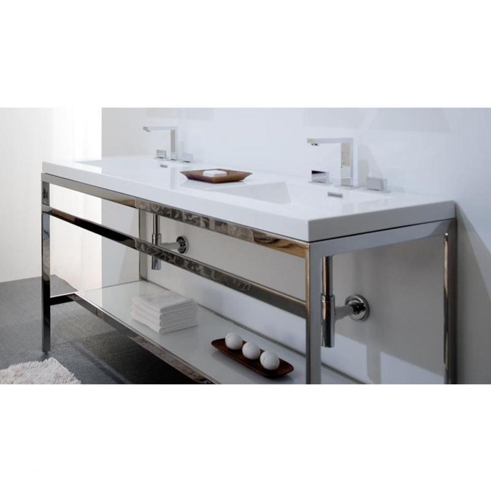Furniture ''C'' - Console - 22 1/8 X 60 1/2 - Stainless Steel Brushed Finish
