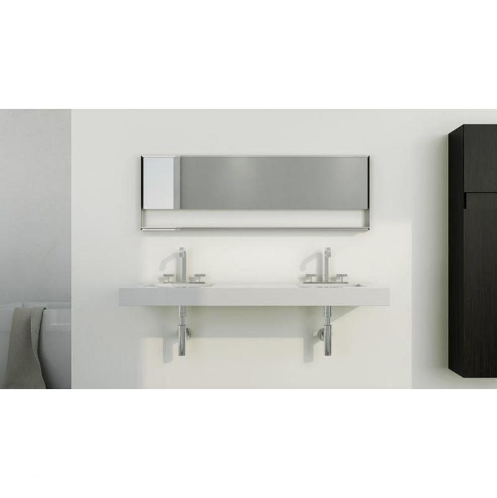 Bracket System For 36 Inch Lavatory - Stainless Steel