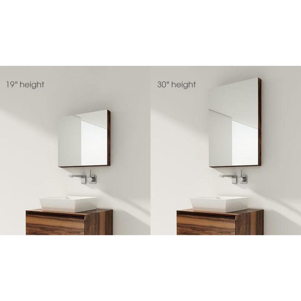 Furniture ''M'' - Recessed Mirrored Cabinet 22 X 19-1/8 Height - Left Hinges -
