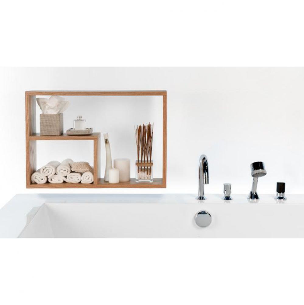 Furniture Niche - Wall Mounted - 26 X 18 - For Bc01, Bc02, Bc05 & Bc10 Bath - Walnut Natural