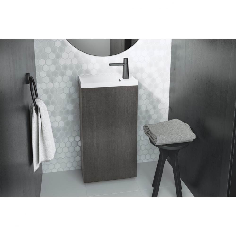Furniture ''Stelle'' - Pedestal No Door 18 X 12 - Lacquer White Matte