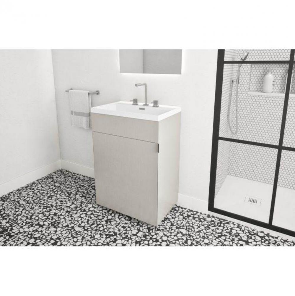 Furniture ''Stelle'' - Pedestal With Door 24 X 16 - Lacquer White Mat