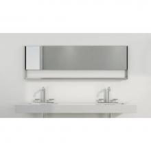 Wet Style C1958B - Mirror - ''C'' - 19 H X 58 W - Stainless Steel Brushed Finish
