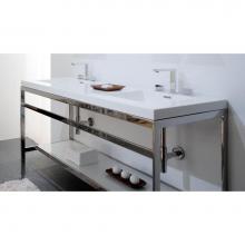 Wet Style C60M - Furniture ''C'' - Console - 22 1/8 X 60 1/2 - Stainless Steel Mirror Finish