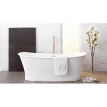 Wet Style BCL01-BN-MA - Cloud Bath 62 X 29 7/8 X 20 7/16 - Fs - Bn Drain & O/F - White Matte