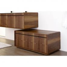 Wet Style DCO30FS-W39L21-BR - DECO VANITY FREESTANDING 30'' - WL CONFIG OAK COFFEE BEAN AND WHITE MATTE LACQUER - BRUS