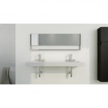 Wet Style WM3622 - Bracket System For 36 Inch Lavatory - Stainless Steel