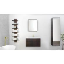 Wet Style FRL16LN-37 - Furniture Frame Linea - Linen Cabinet 16 X 66 - Oak Coffee Bean