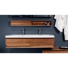 Wet Style M6010-WM-29 - Furniture ''M'' - Vanity Wall-Mount 60 X 10 - Lacquer Black Matt