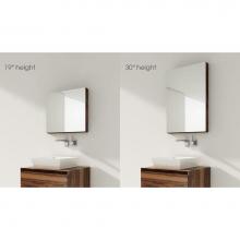 Wet Style M7030ME-REC-36 - Furniture ''M'' - Recessed Mirrored Cabinet 70 X 30 Height - Oak Stone Harbour