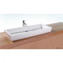 Wet Style VC836A-O-MB-MA - Lav - Cube - 36 X 15 X 4 - Above Mount Vessel - Mb O/F - White Matte