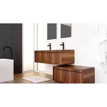 Wet Style DCO36FS-W11L21-BR - Deco Vanity Freestanding 36'' - Wl Config Walnut Natural And White Matte Lacquer - Brush