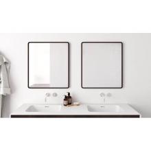 Wet Style DCO3630MR-28 - Deco Mirror 36X30 -  Stone Harbour Grey Lacquer