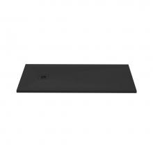 Wet Style DFL6030E-BS-3C - Shower Base - Feel - 60 X 30 - End Drain - Black Slate - 3 Cuts