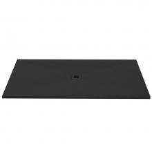 Wet Style DFL7242C-BS - Shower Base - Feel - 72 X 42 - Center Drain - Black Slate