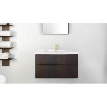 Wet Style FRLM30WM-31 - Furniture Frame Linea Metro Serie - Vanity Wall-Mount 30 X 18 - 2 Drawers, Horse Shoe Drawers - Oa