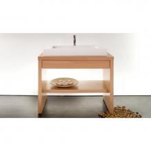 Wet Style Z-12436-38 - Furniture ''Z'' - 24 X 36 - One Drawer - Oak Smoked