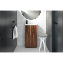 Wet Style STL1812D-81 - Furniture ''Stelle'' - Pedestal With Door 18 X 12 - Torrified Eucalyptus