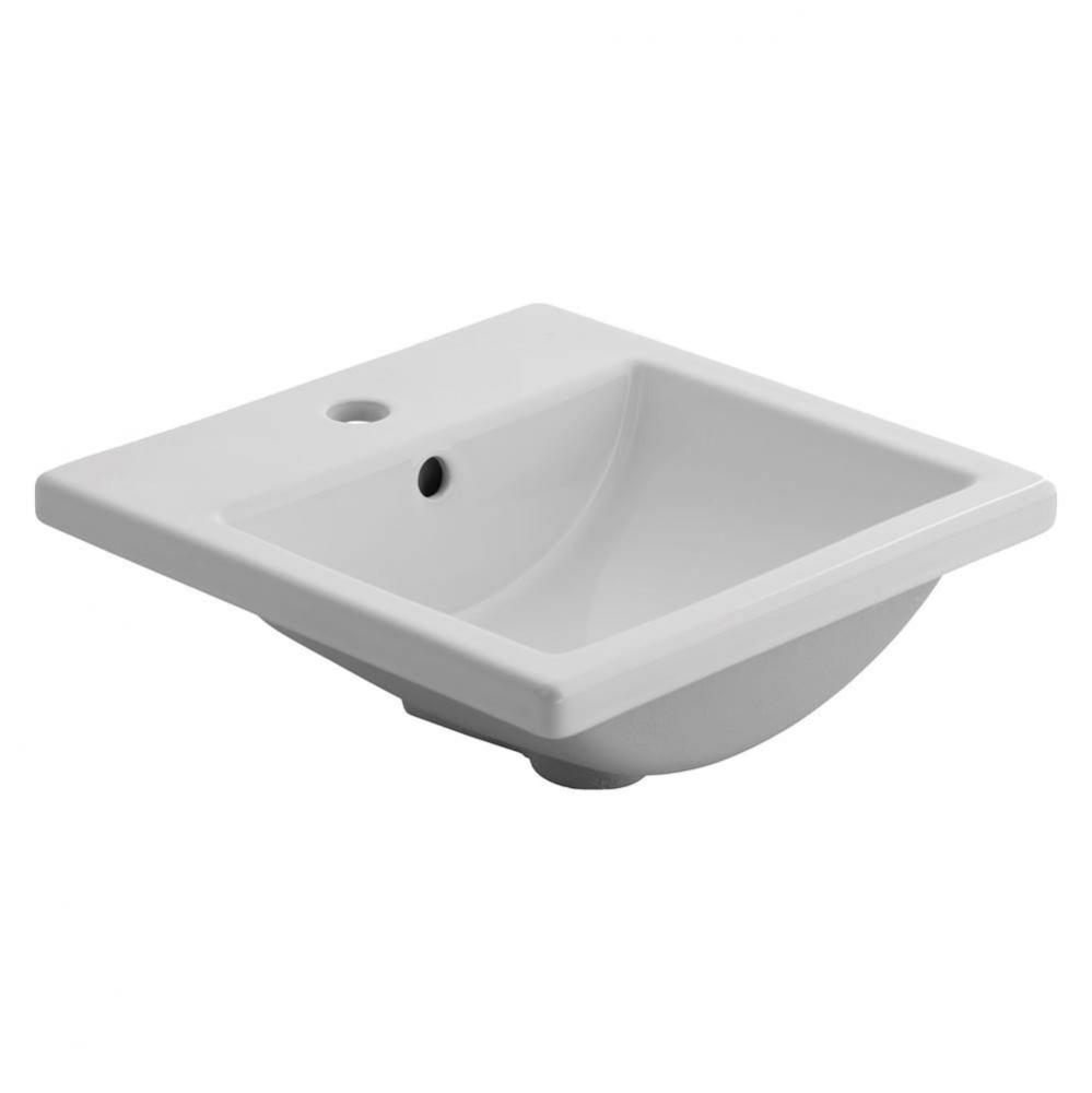 Studio Carre® Drop-In Sink With Center Hole Only