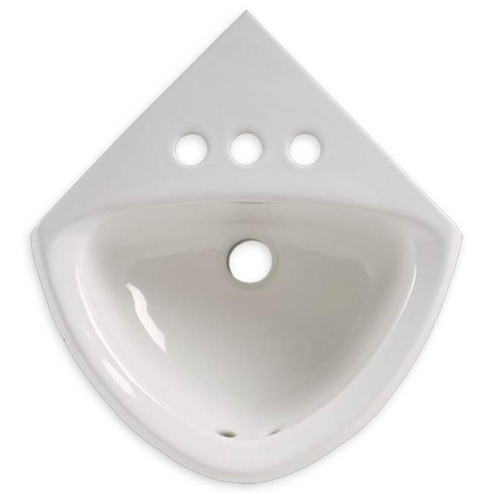 Corner Minette® Wall-Hung Sink With Center Hole Only