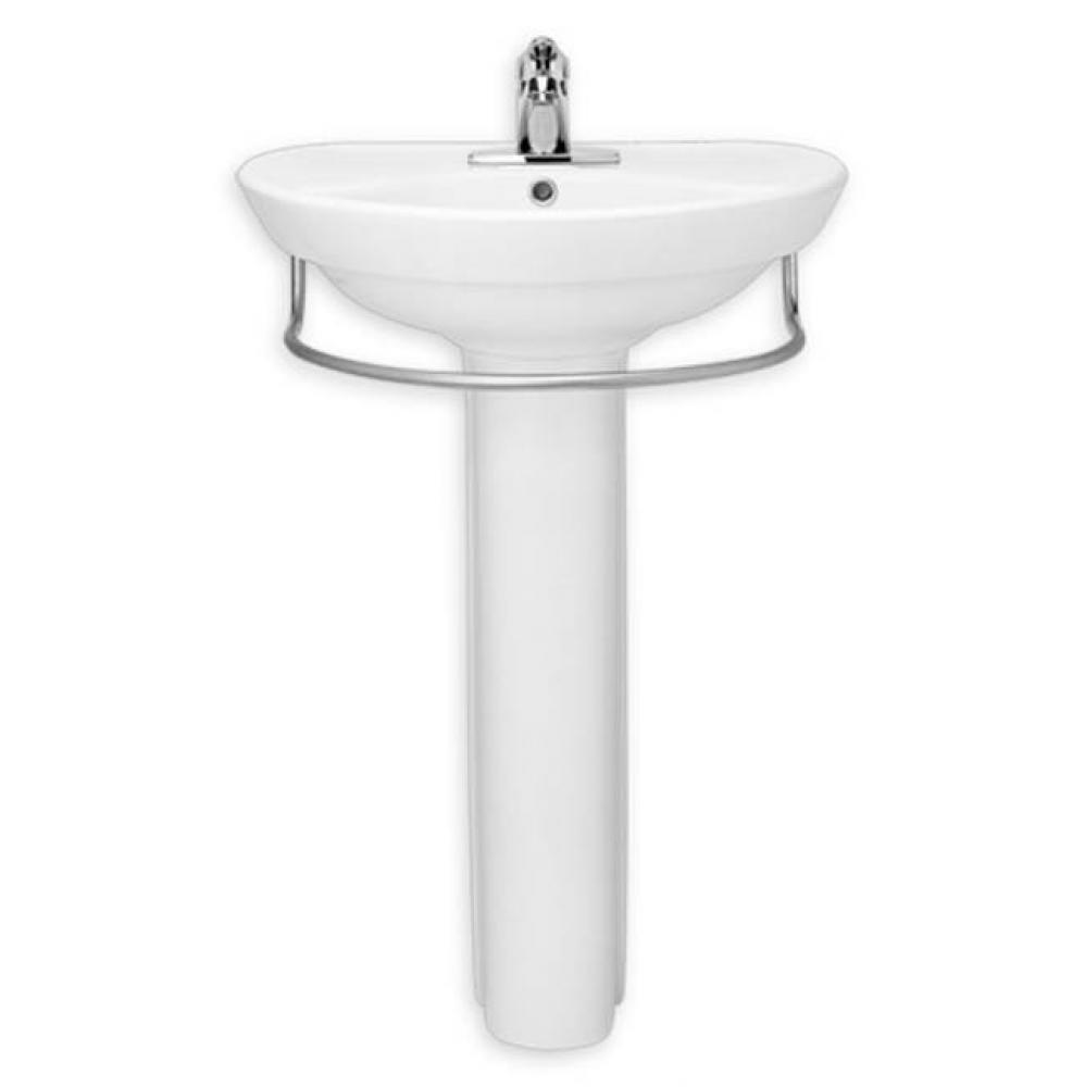 Ravenna Semi-Pedestal Sink Integral Towel Bar
