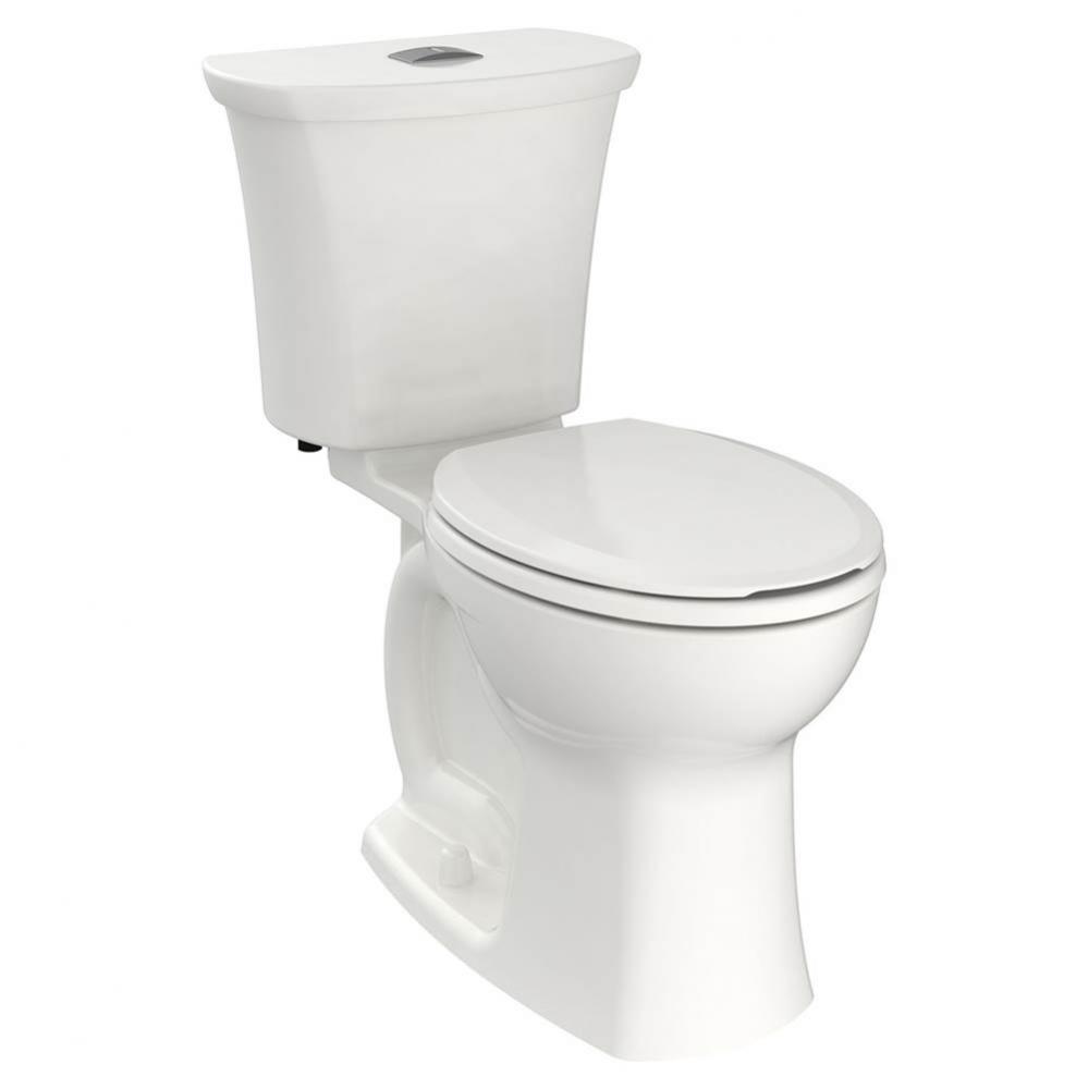 Edgemere® Two-Piece Dual Flush 1.6 gpf/6.0 Lpf and 1.1 gpf/4.2 Lpf Chair Height Round Front T