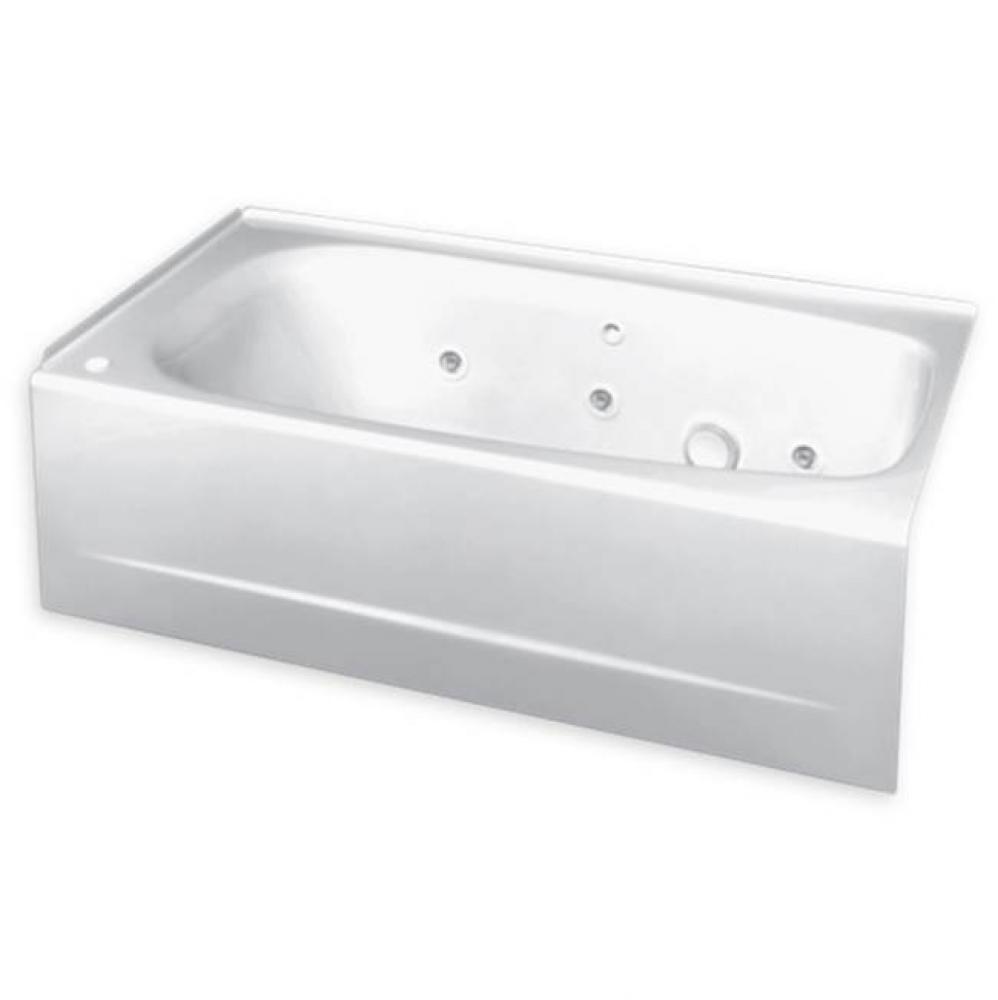 Cambridge® Americast® 60 x 32-Inch Integral Apron Bathtub  Right-Hand Outlet With EverCl