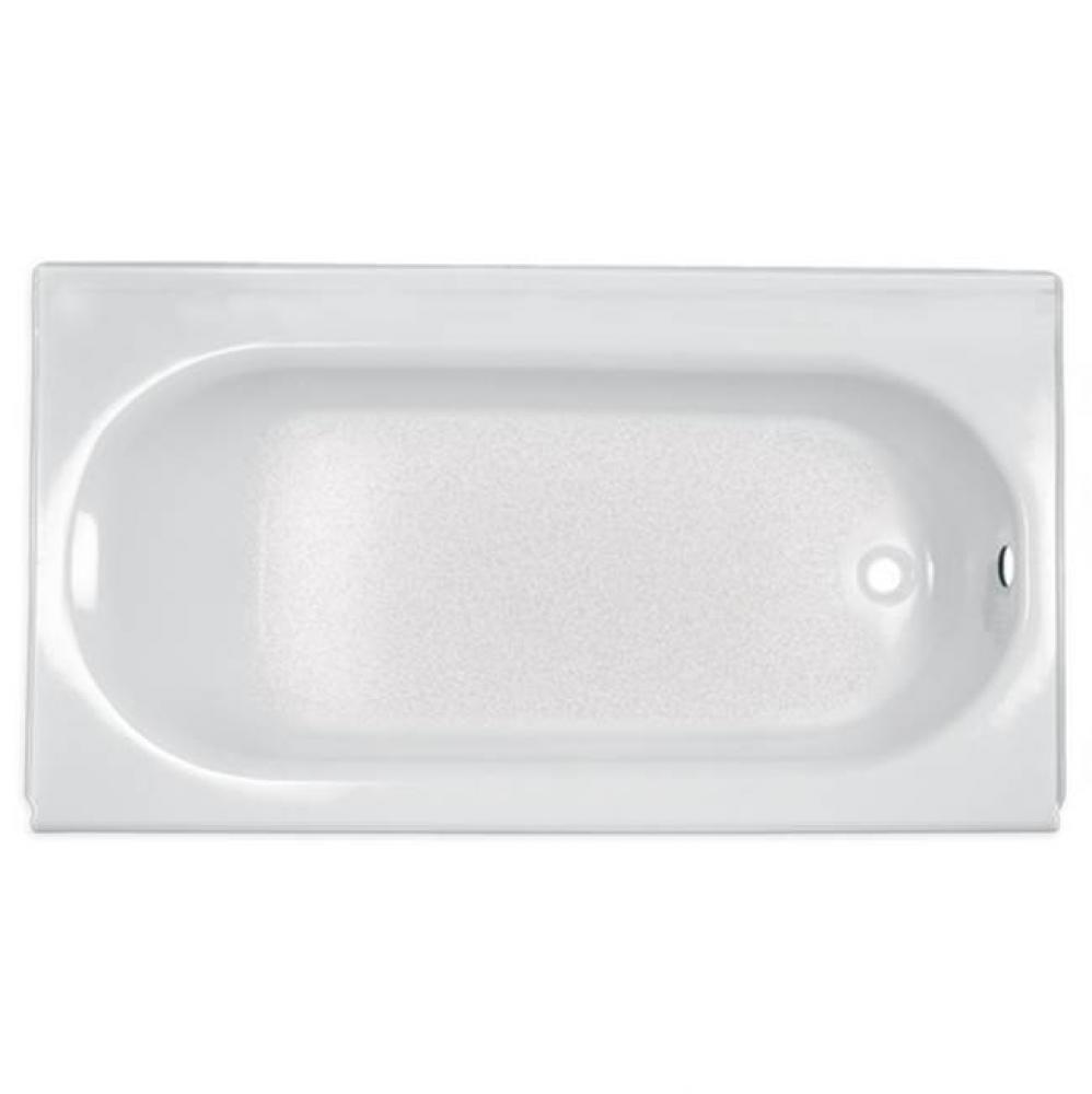 Princeton® Americast® 60 x 34-Inch Integral Apron Bathtub Left-Hand Outlet Luxury Ledge