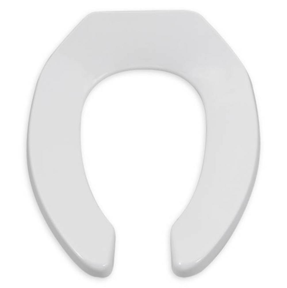 Commercial Heavy Duty Open Front Elongated Toilet Seat with EverClean® Surface and Self-susta