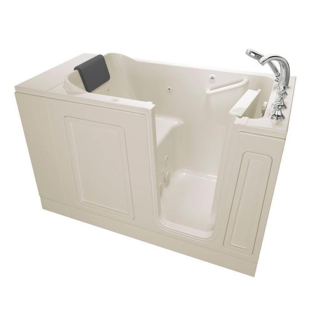 Acrylic Luxury Series 30 x 51 -Inch Walk-in Tub With Whirlpool System - Right-Hand Drain With Fauc