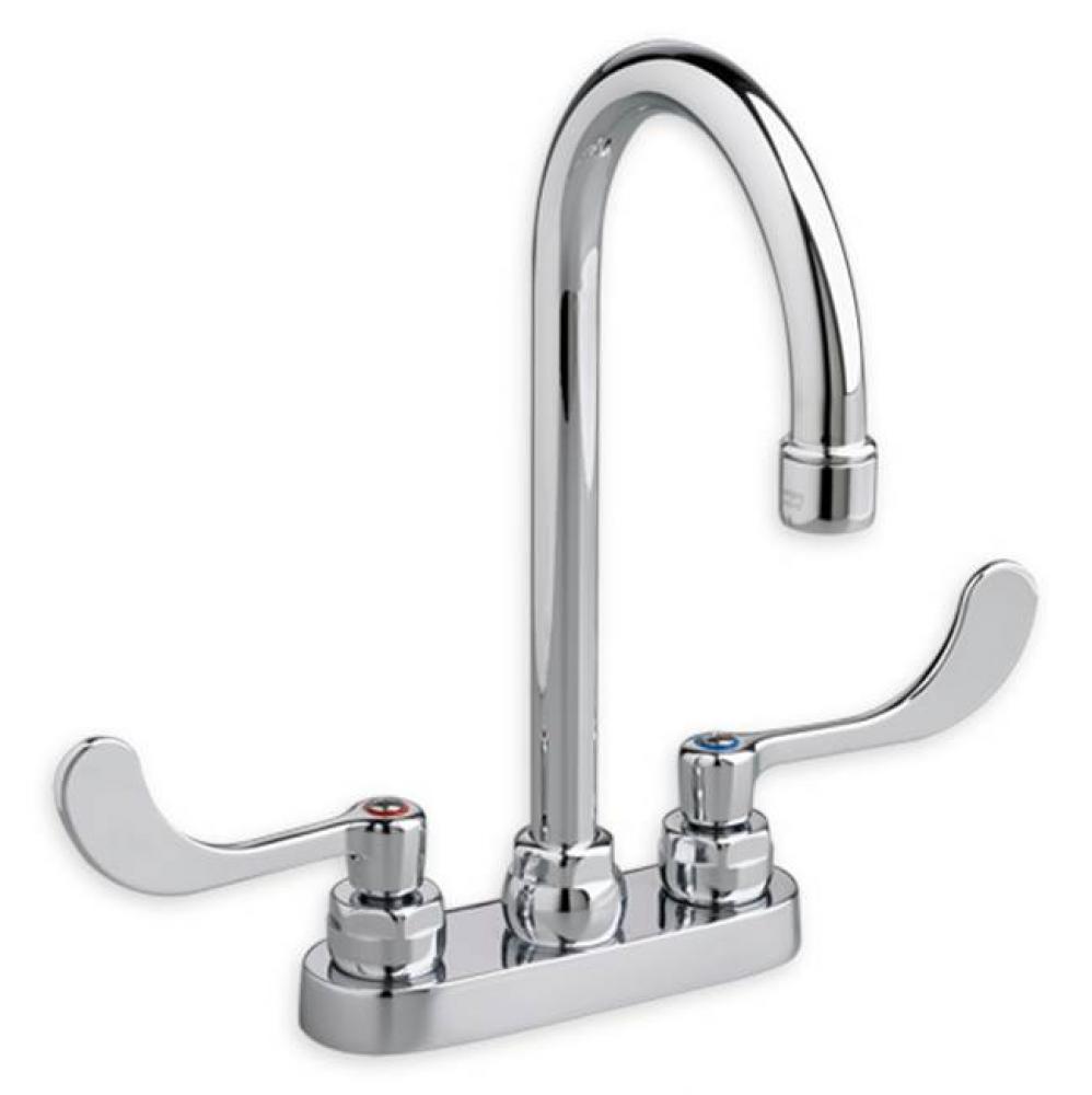 Monterrey® 4-Inch Centerset Gooseneck Faucet With Wrist Blade Handles 1.5 gpm/5.7 Lpm With Li