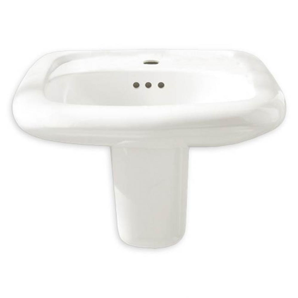 Murro® Wall-Hung EverClean® Sink With Center Hole Only and Extra Right-Hand Hole