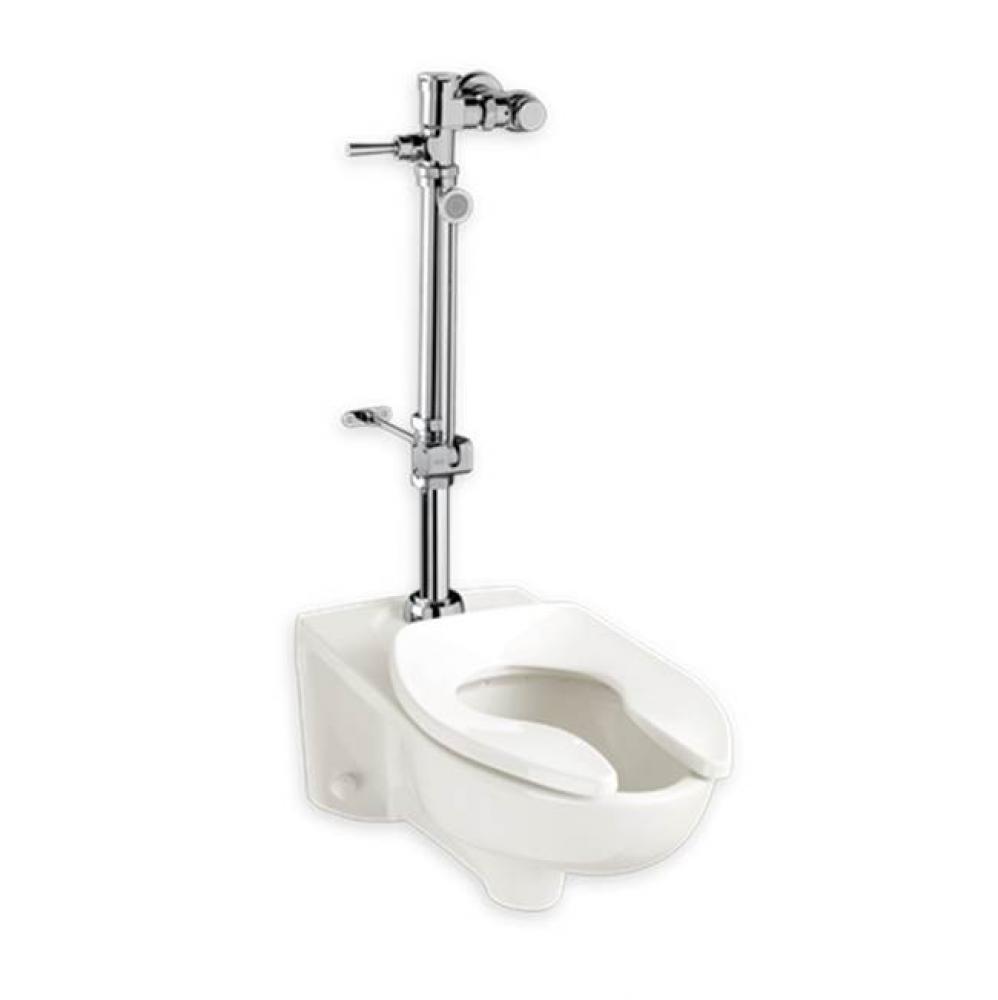 Ultima™ Manual Flush Valve With Bedpan Washer Assembly, Straight Tube, 1.28 gpf/4.8 Lpf