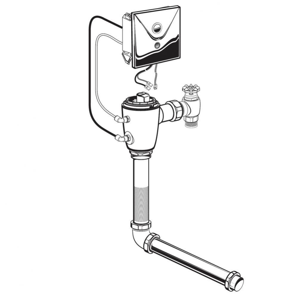 Ultima™ Selectronic Concealed Toilet Flush Valve, Base Model, Piston-Type, 1.28 gpf/4.8 Lpf