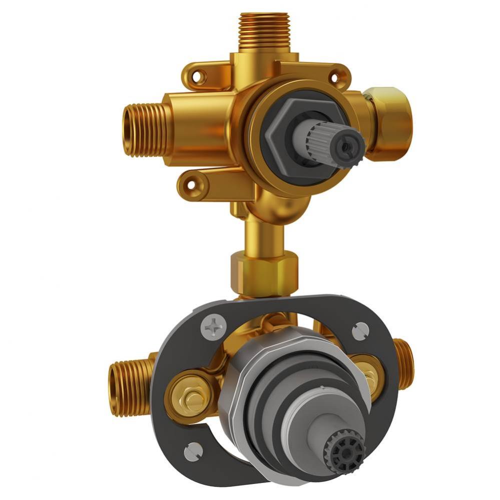 Flash® 2-Way Integrated Shower Diverter Rough-In Valve with Pressure Balance Valve Cartridge