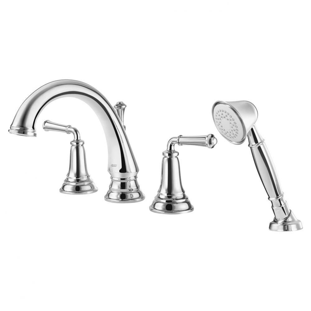 Delancey® Bathtub Faucet With  Lever Handles and Personal Shower for Flash® Rough-In Val